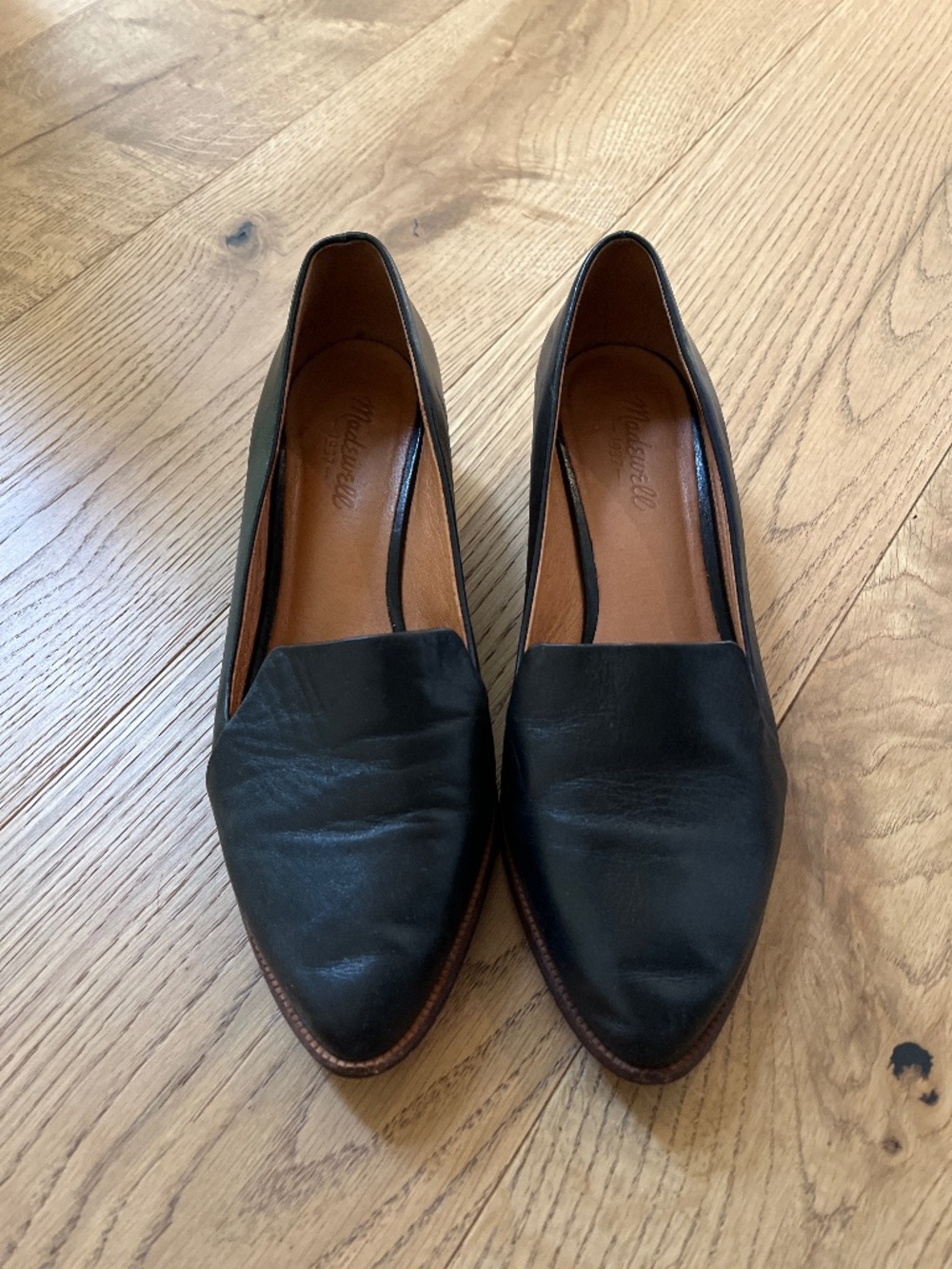 Madewell leather loafers, size US8